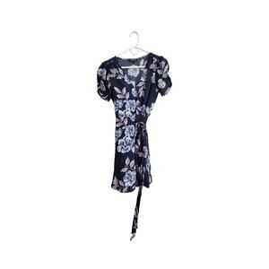 Yumi Kim Anthropologie Belmont Delancey Silk Dress Navy Size XS